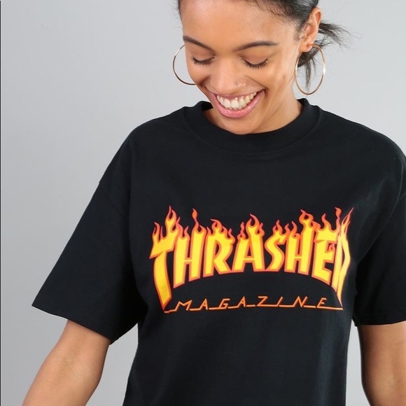 OVERSIZED Black Thrasher Tee - Picture 2 of 6